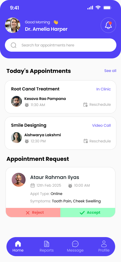 Dental Care — Patient Dashboard